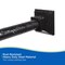 Kenney Mfg Twist & Fit No Tools Katrina Decorative Tension Shower Curtain Rod, 42-72in, Black KN911C/5HUS - alternate 5
